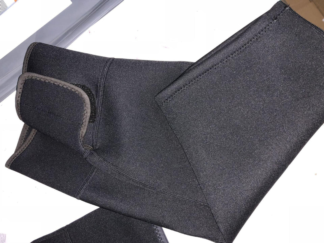 black neoprene sauna waist belt with Velcro strap for weight loss and slimming