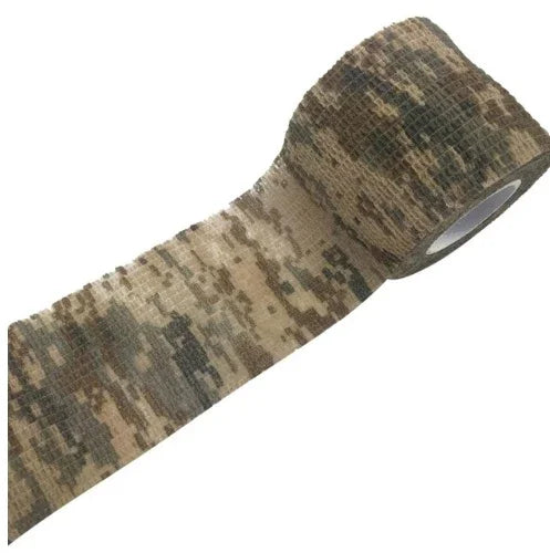 Digital camouflage self-adhesive tape roll for outdoor gear or hunting accessories