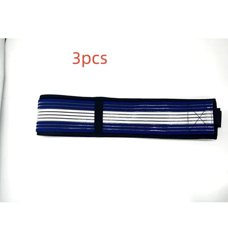 Blue and white striped resistance band with '3pcs' text on white background