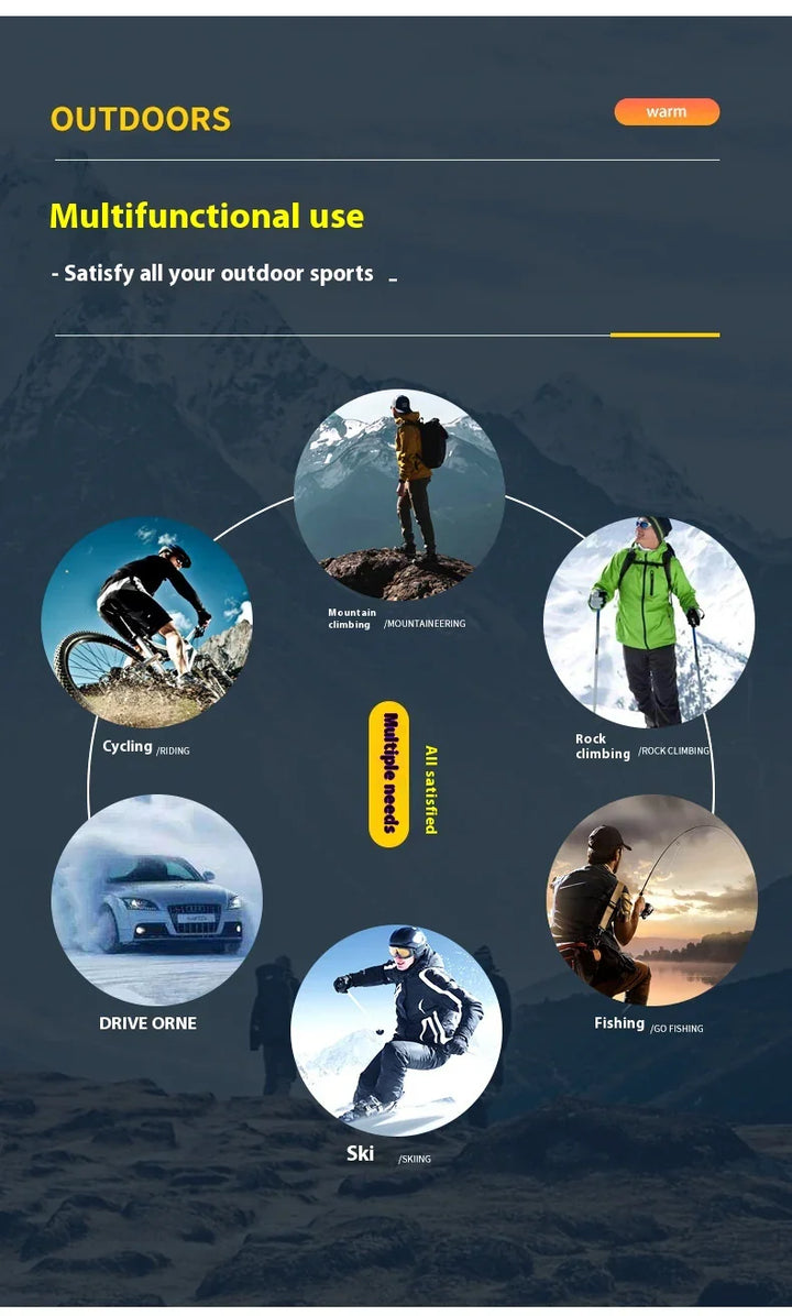 Multifunctional outdoor sports gear for cycling, mountaineering, rock climbing, fishing, skiing, and driving
