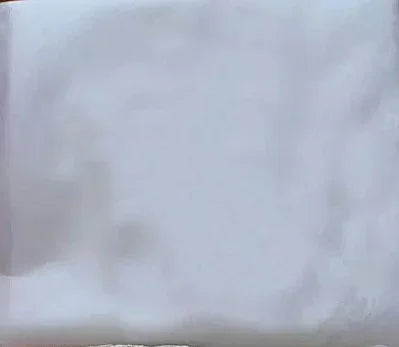 White waterproof pouch with a hanging strap on a white fabric background