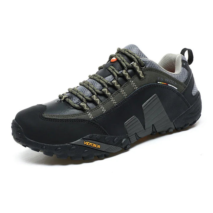 TS Wolf grey and black hiking shoe with Vibram sole and rugged design