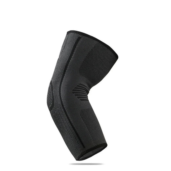 Black compression elbow sleeve support for joint pain and sports injury